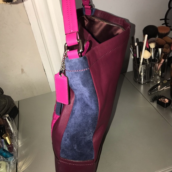 Coach Park Quilted Color block Hobo - Picture 5 of 8